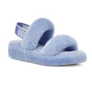 UGG Fluff OH YEAH Cornflower/Periwinkle Sandals/Slippers